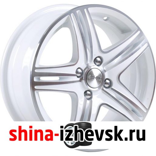Колесный диск СКАД City 6xR15 5×114.3 ET45 DIA67.1 белый с полированной лицевой частью в Ижевске